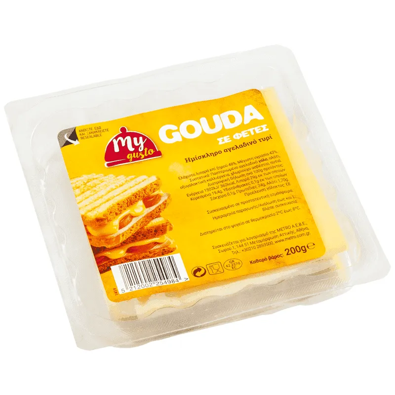 My Gusto Gouda Φέτες 200gr