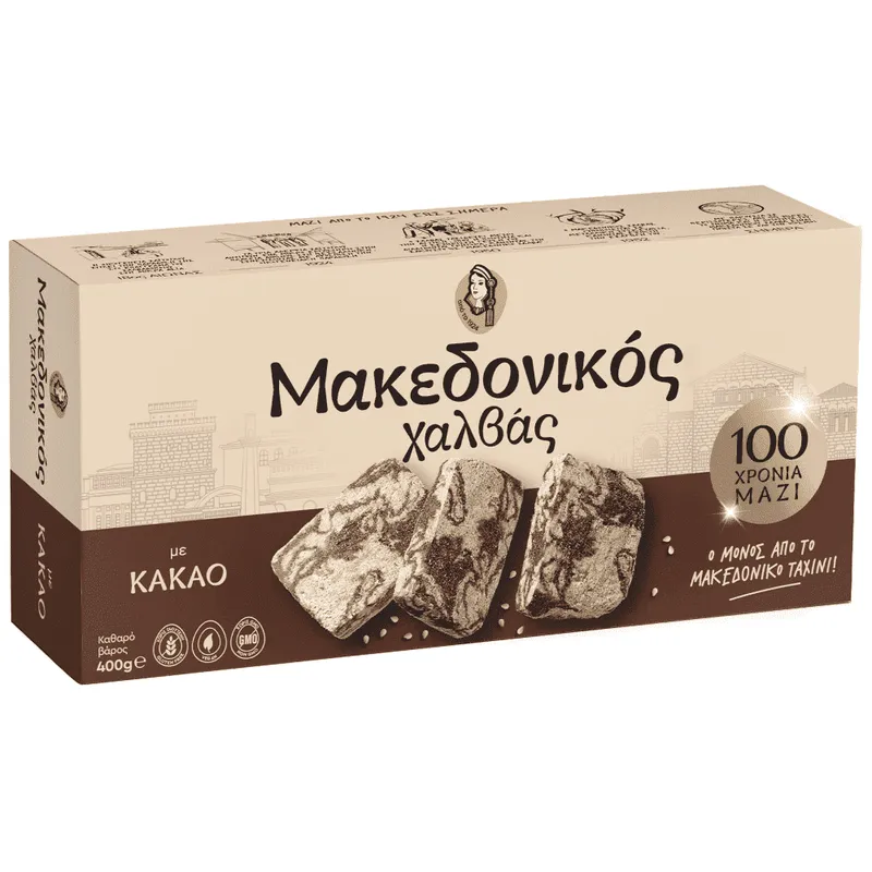 Μακεδονικός Χαλβάς Κακάο 400gr
