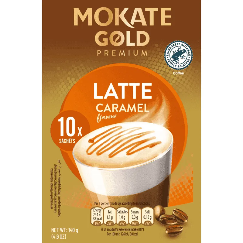 Mokate Latte Caramel 10 Φακέλων 14gr