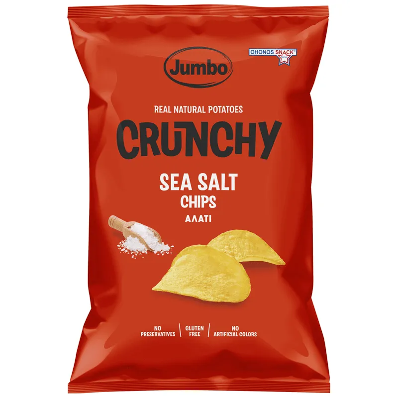 Jumbo Crunchy Chips Αλάτι 90gr