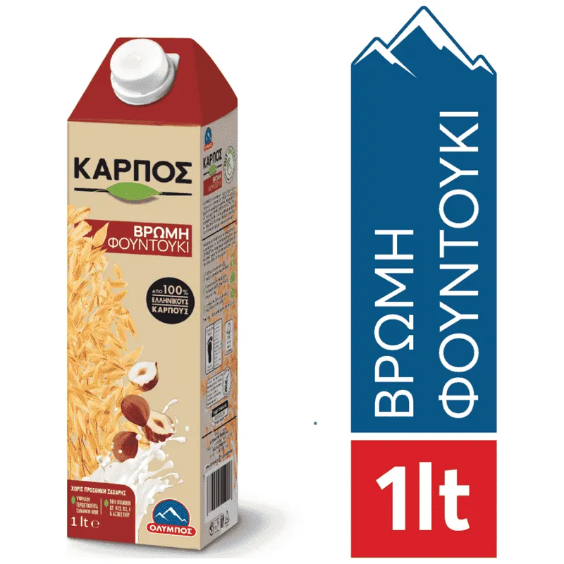 Όλυμπος Καρπός Ρόφημα Βρώμη Φουντούκι 1 lt
