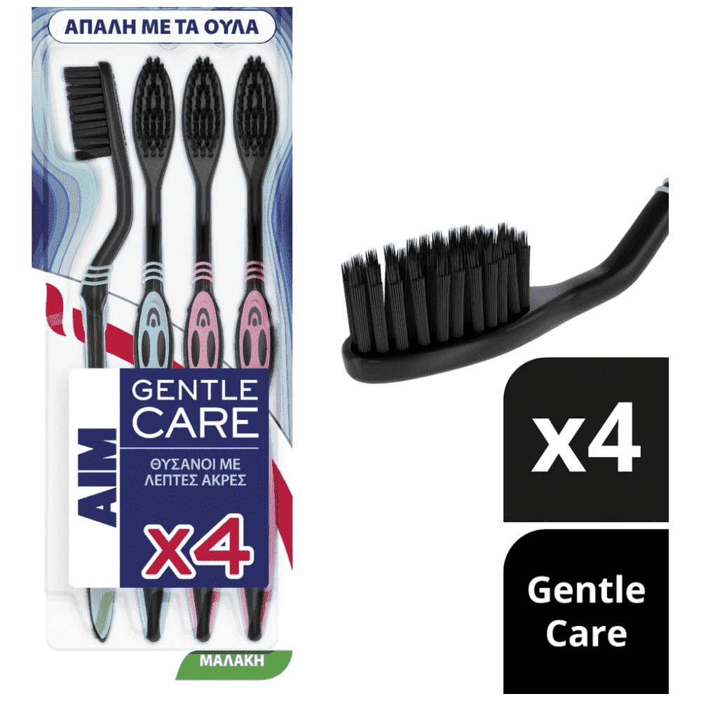 Aim Οδοντόβουρτσα Gentle Care Μαλακή 4τεμ