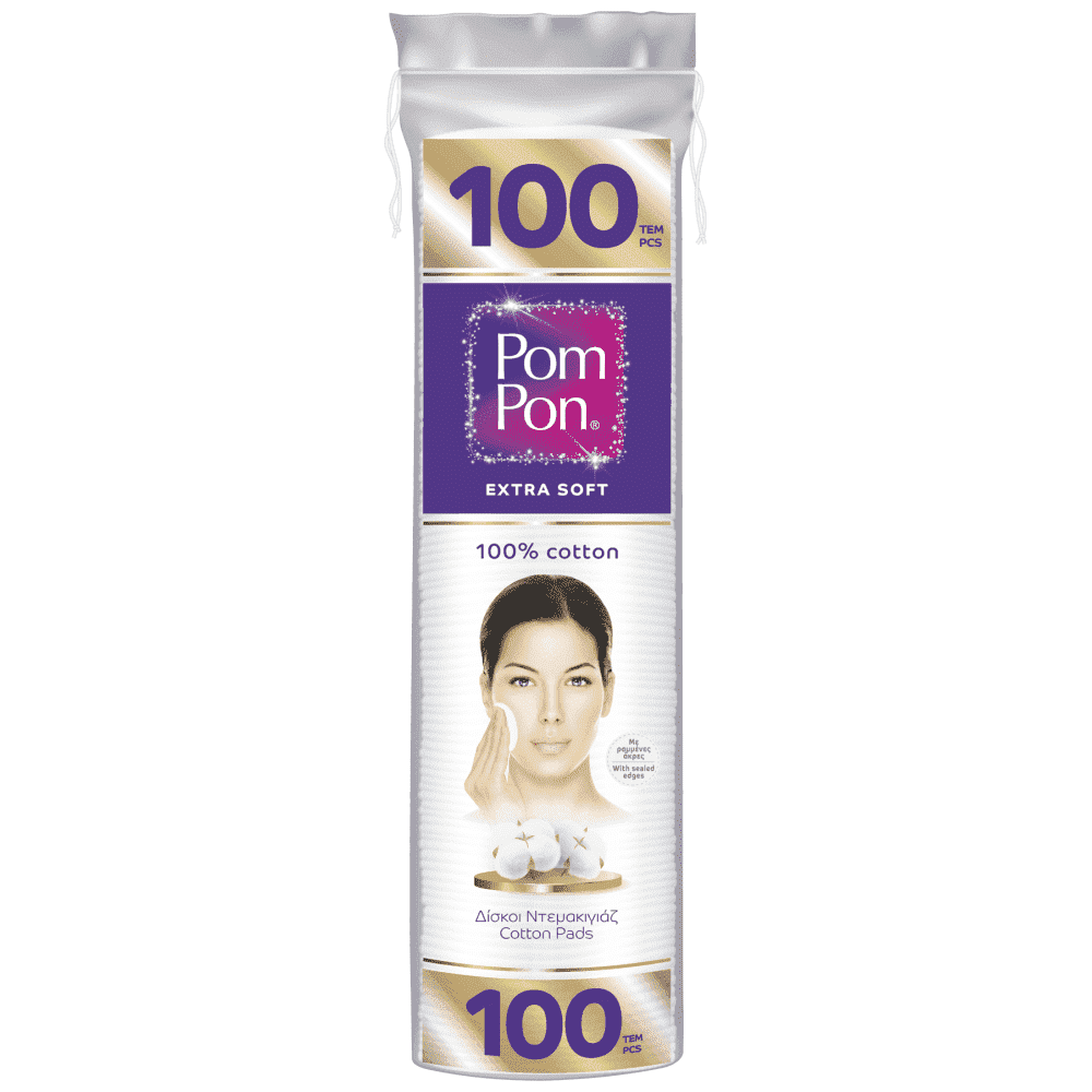 Pom Pon Δίσκοι Ντεμακιγιάζ 100τεμ