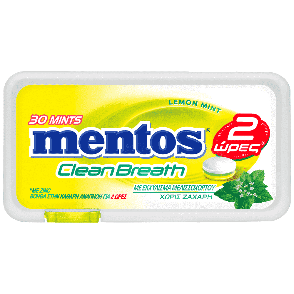 Μentos CB 2Hrs Lemonmint Melissa 30τεμ