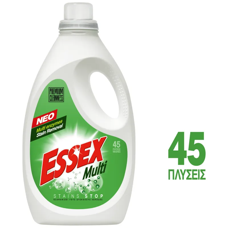Essex Multi Απορρυπαντικό Πλυντηρίου Ρούχων Υγρό 45μεζ