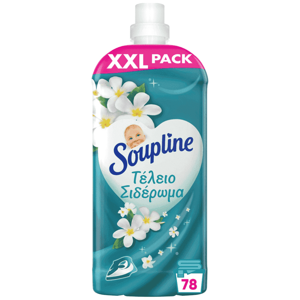 Soupline Μαλακτικό Συμπυκνωμένο XXL Pack Τέλειο Σιδέρωμα 78μεζ. 1,638L