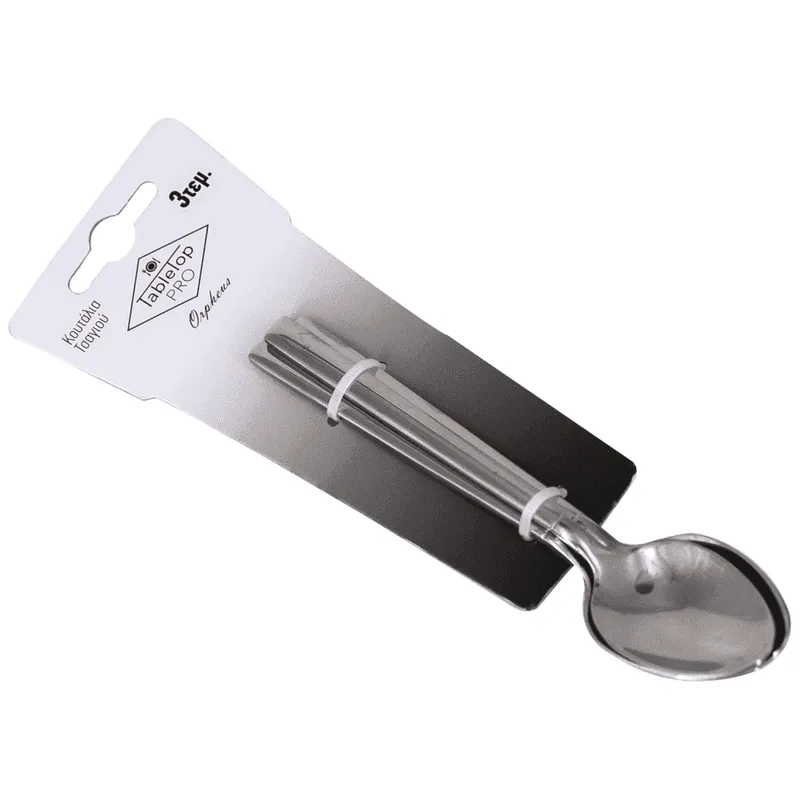 Tabletop Pro Orpheus Κουτάλι Τσαγιού Inox 3Τεμάχια