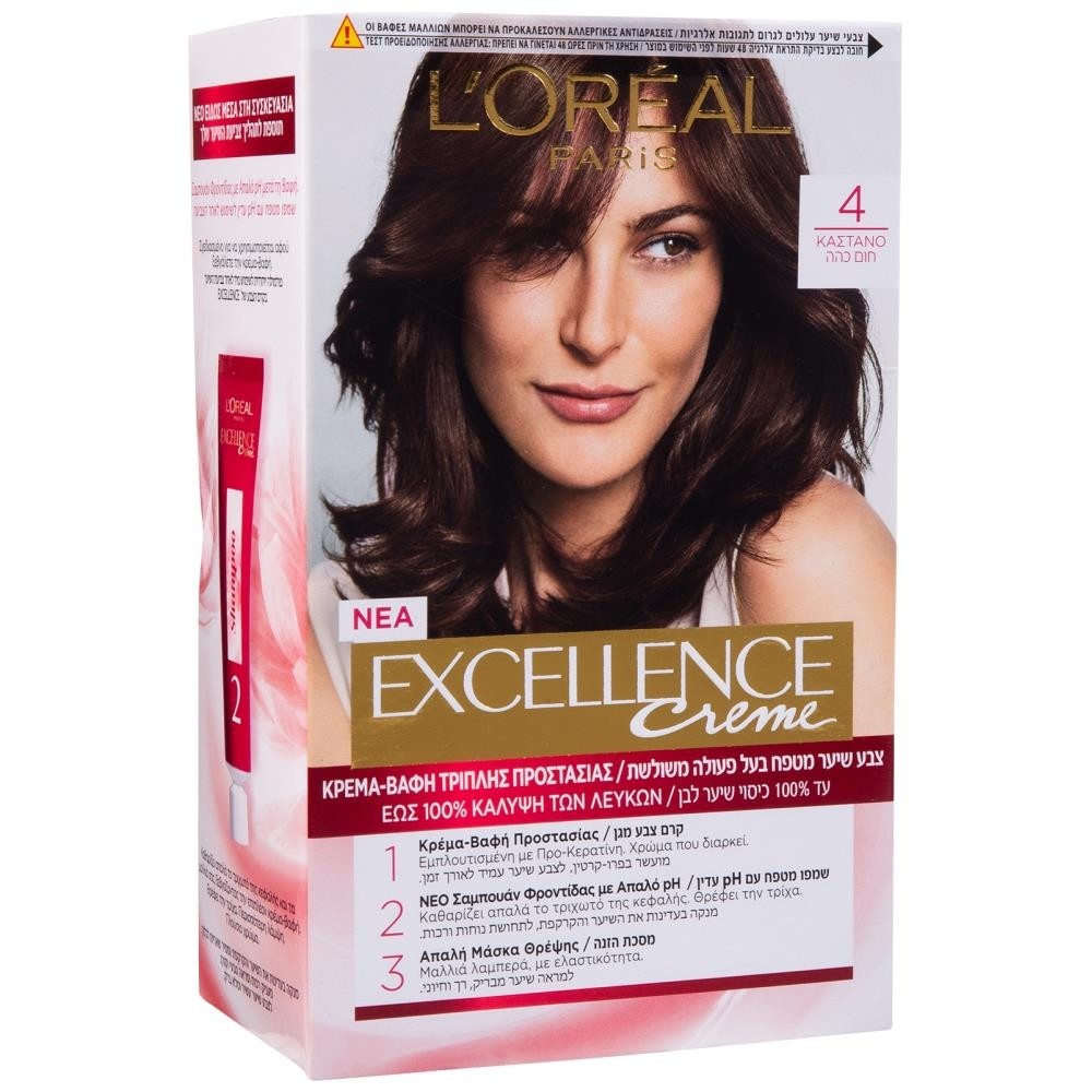 L'OREAL Excellence Cream No 4 Καστανό 48ml