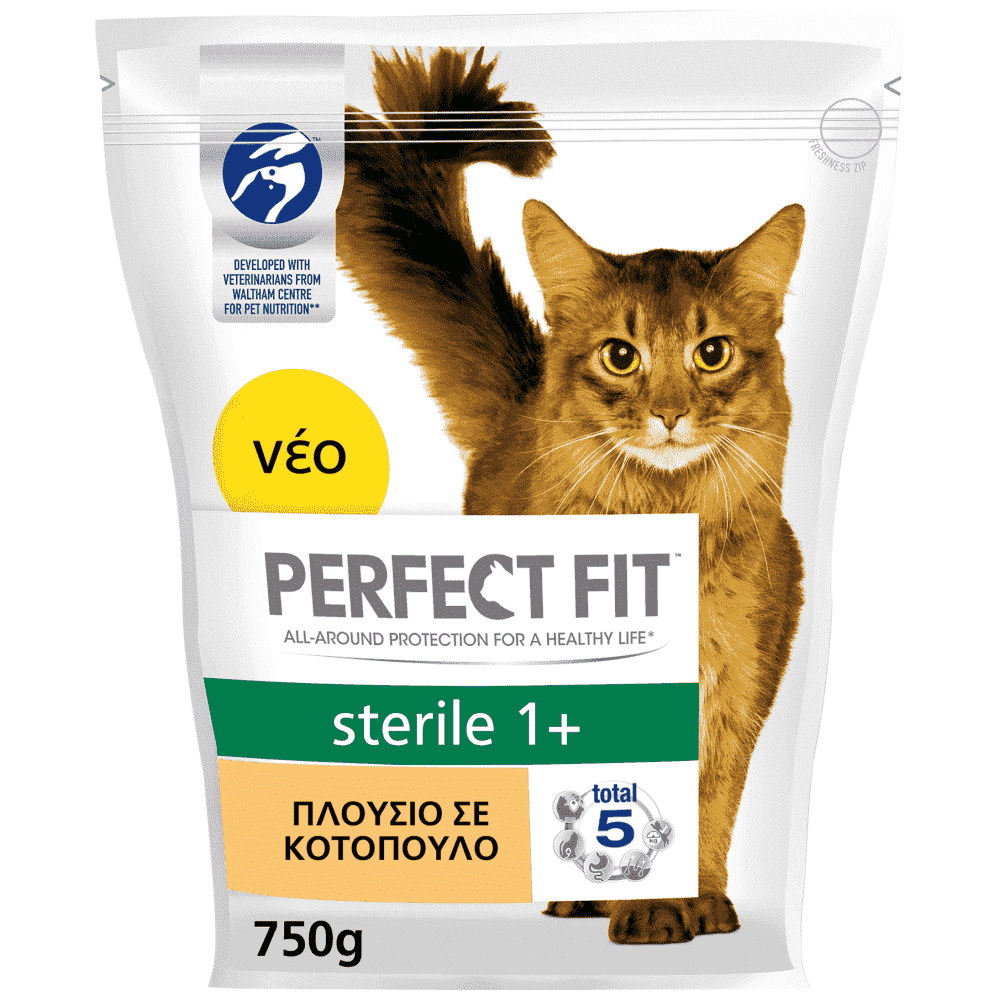 Perfect Fit Ξηρή Τροφή Στειρωμένες Γάτες Κοτόπουλο 750gr