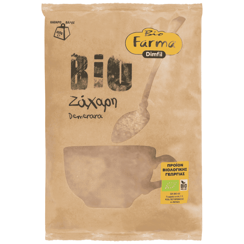 Biofarma Ζάχαρη Demerara Βιολογική 450gr