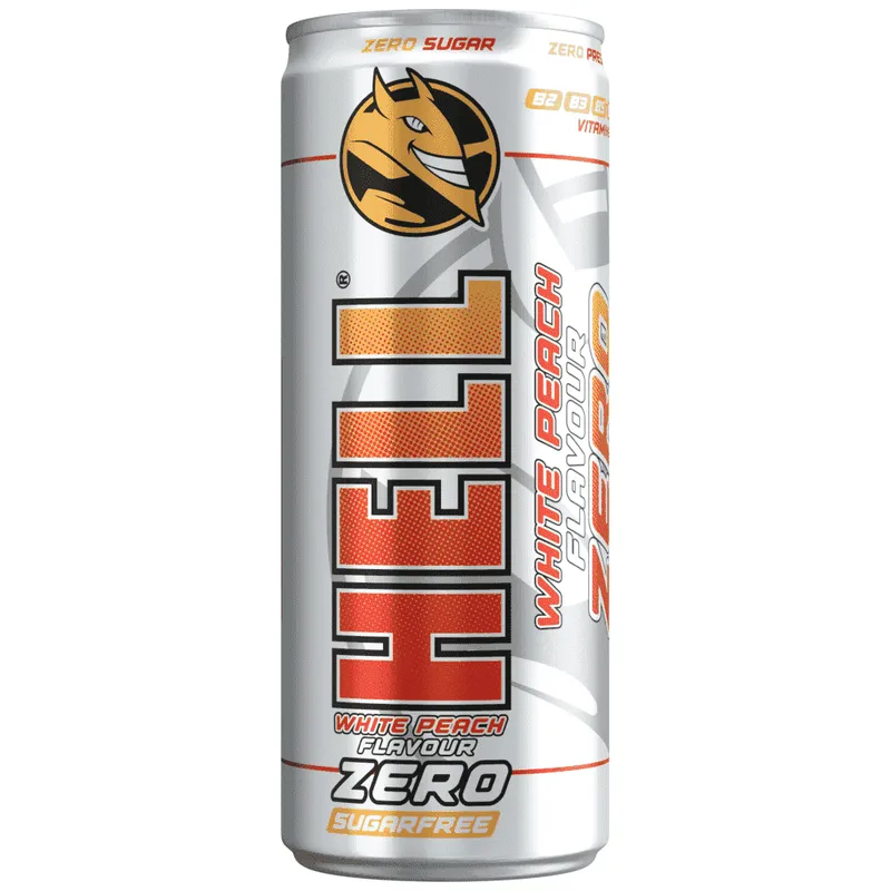Hell Energy Drink Zero White Peach 250ml