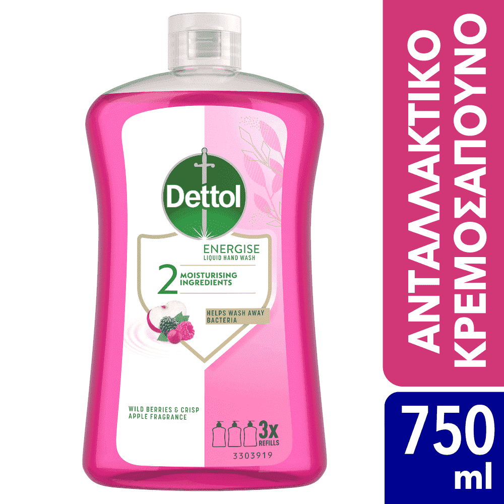 Dettol Κρεμοσάπουνο Wild Berry Ανταλλακτικό 750ml
