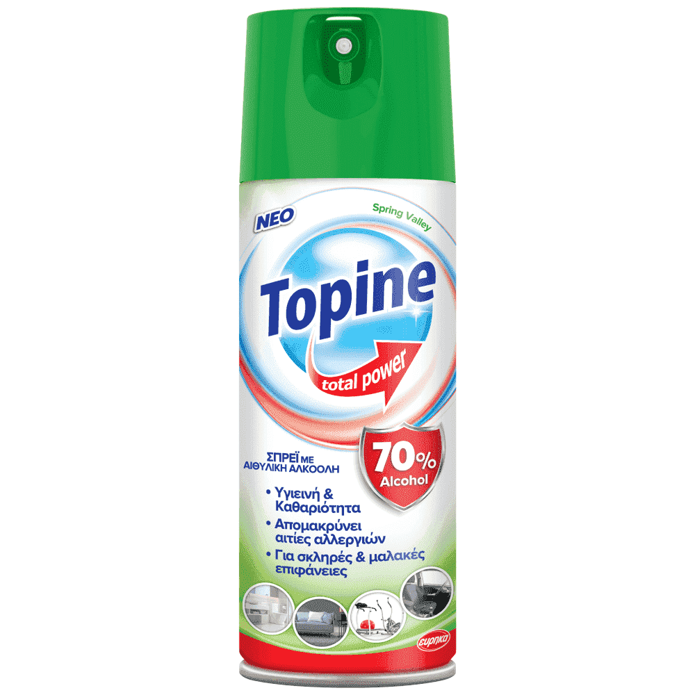 Topine Total Power Απολυμαντικό Σπρέυ Spring Valley 400ml