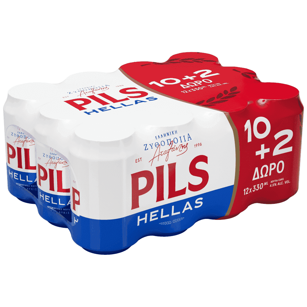 Pils Μπίρα Κουτί 330ml 10+2 Δώρο
