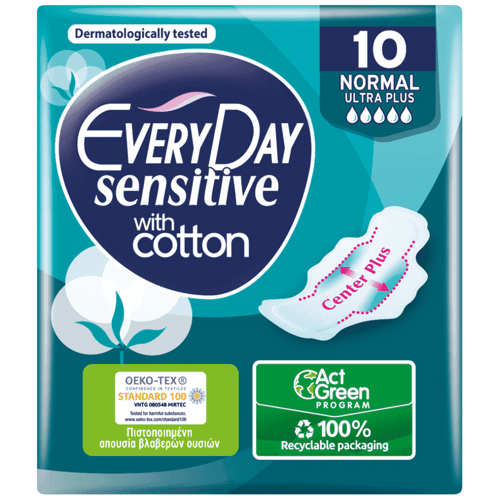 EveryDay Σερβιέτες Sensitive Ultra Plus Normal 10τεμ
