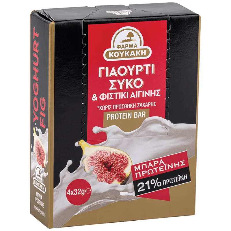 Κουκάκη Μπάρα Πρωτεΐνης Γιαούρτι Σύκο 4x32gr