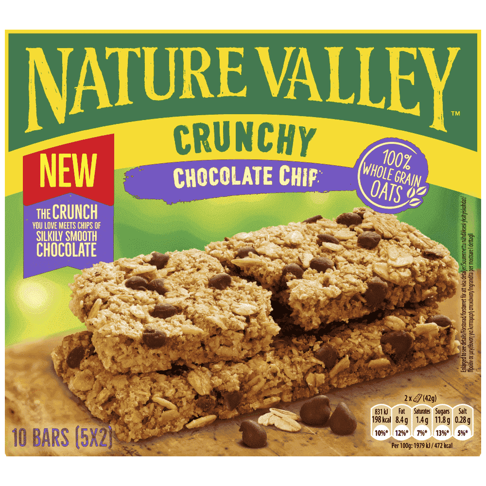 Nature Valley Bars Chocolate Crunchy Chif 5 τεμ 42gr