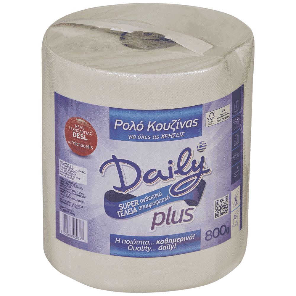 Daily Χαρτί Ρολό Κουζίνας 0,760gr