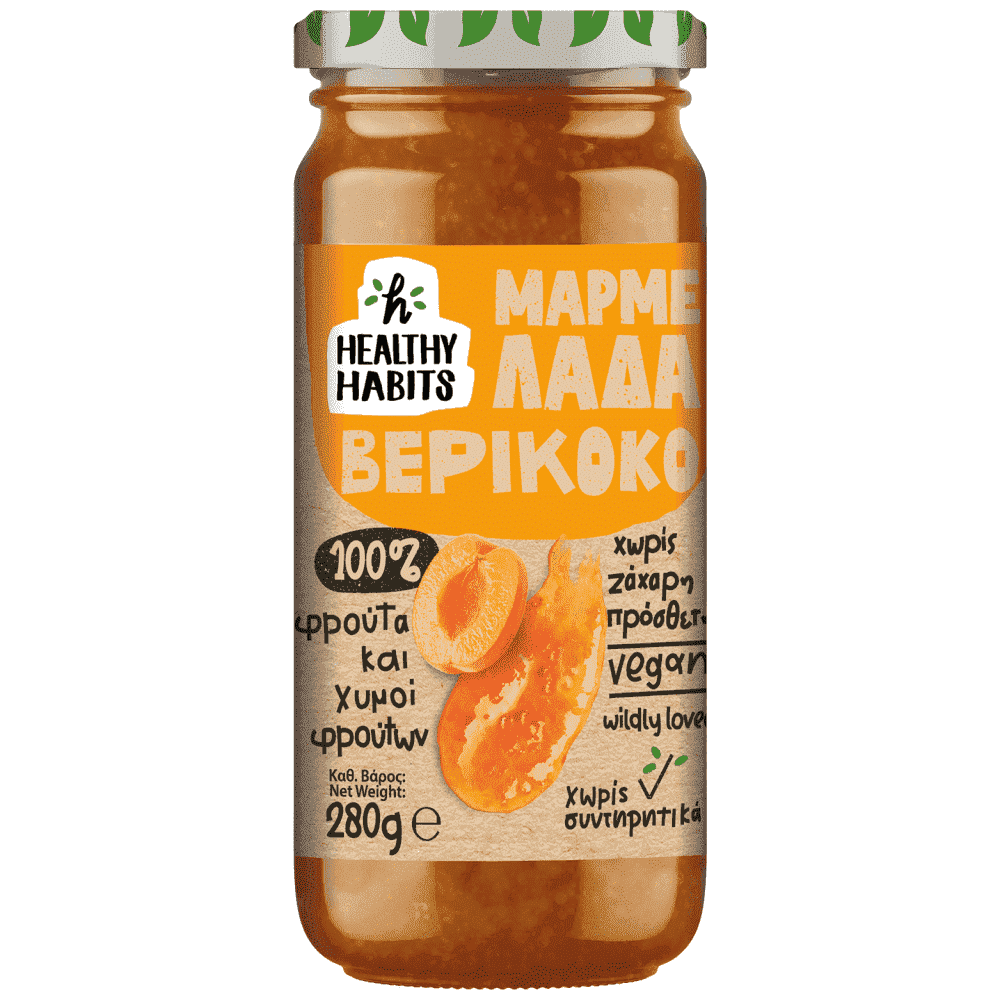 Healthy Habits Μαρμελάδα Βερίκοκο 100% Φρούτο 280gr