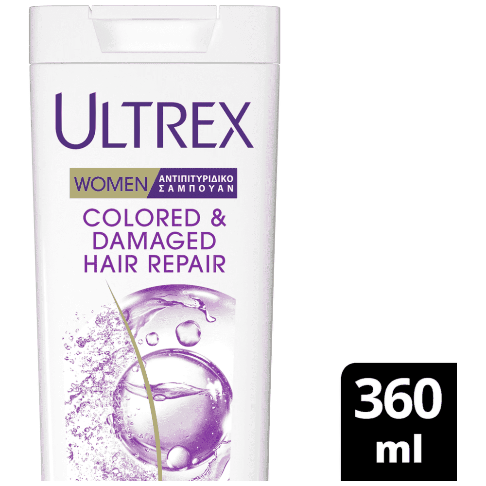 Ultrex Γυναικείο Σαμπουάν Βαμμένα 360ml