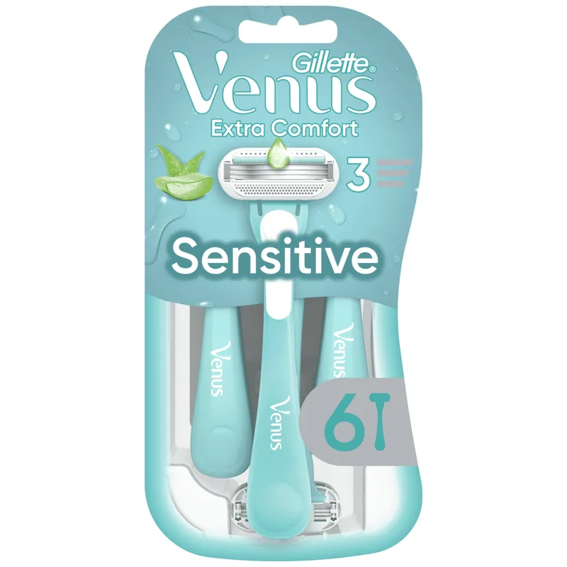 Gillette Venus Extra Comfort Sensitive Ξυραφάκια Μίας Χρήσης 6τεμ