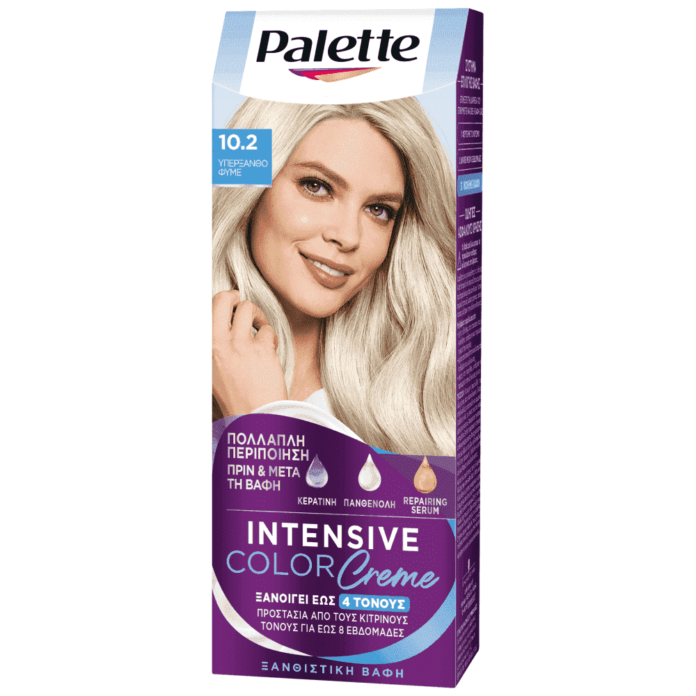 Palette Κρέμα Βαφή Μαλλιών N10.2 Ξανθό