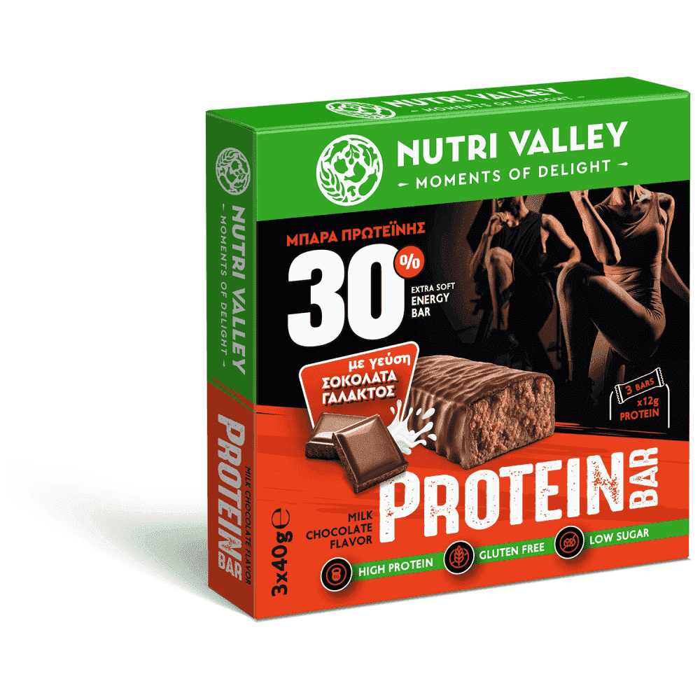 Nutri Valley Protein Bar Milk Chocolate 3x40gr