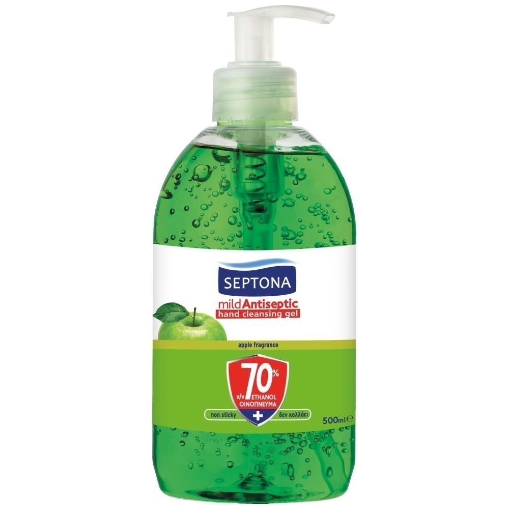 Septona Αντισηπτικό Gel Χεριών Πράσινο Μήλο 500 ml