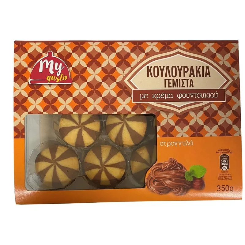 My Gusto Γεμιστά Κουλούρια Στρογγυλά 350gr