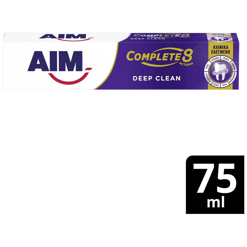 Aim Complete 8 Actions Οδοντόκρεμα Deep Clean 75ml