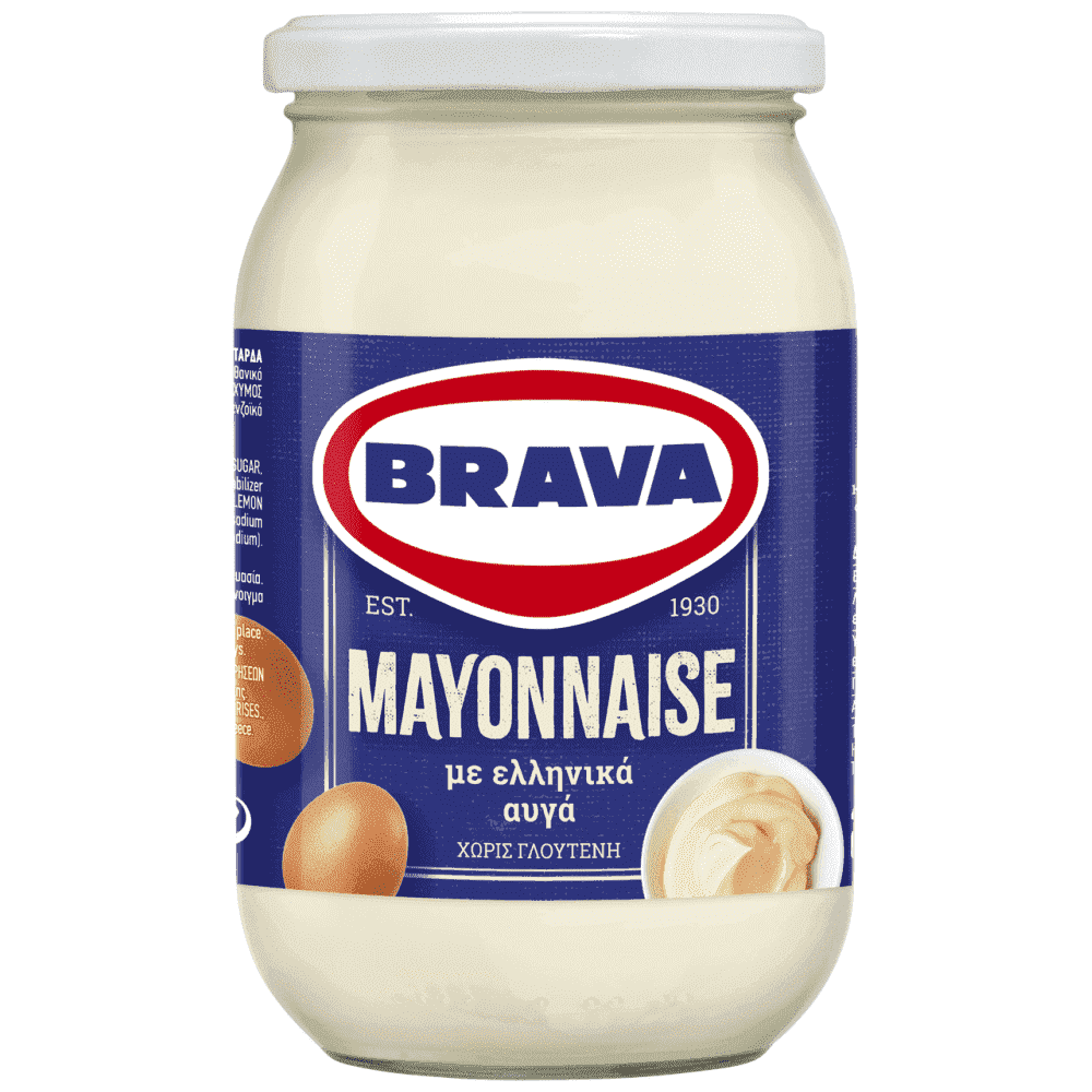 Brava Μαγιονέζα Γυάλινο Βάζο 12/475ml