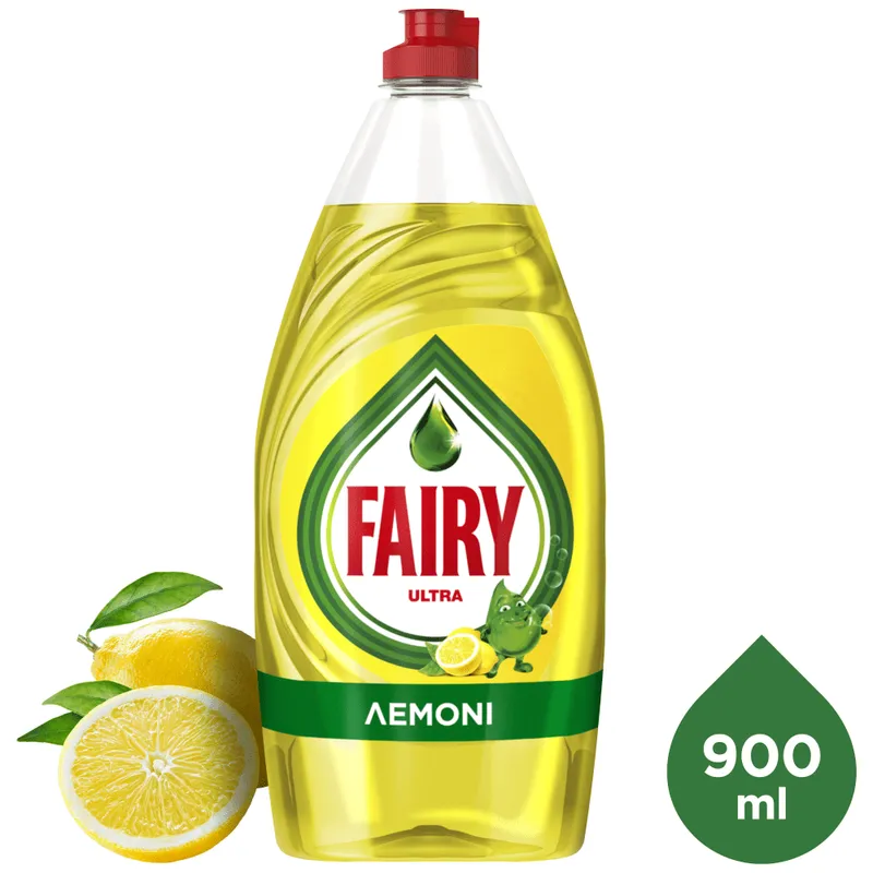 Fairy Ultra Λεμόνι Υγρό Πιάτων 900ml