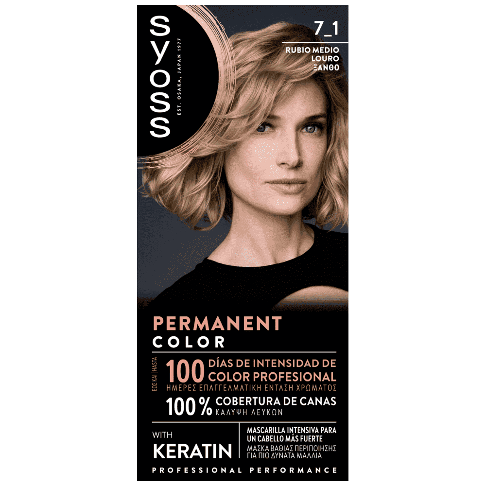 Syoss Color Βαφή Μαλλιών Νο 7-1 Ξανθό 50ml