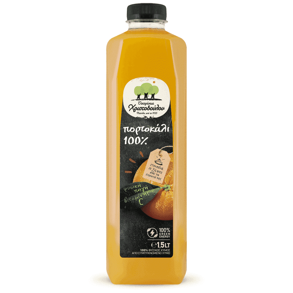Χριστοδούλου Φυσικός Χυμός Πορτοκάλι 1,5lt
