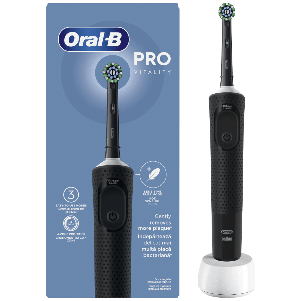 Oral B Pro Vitality Επαναφορτιζόμενη Οδοντόβουρτσα White Hbox