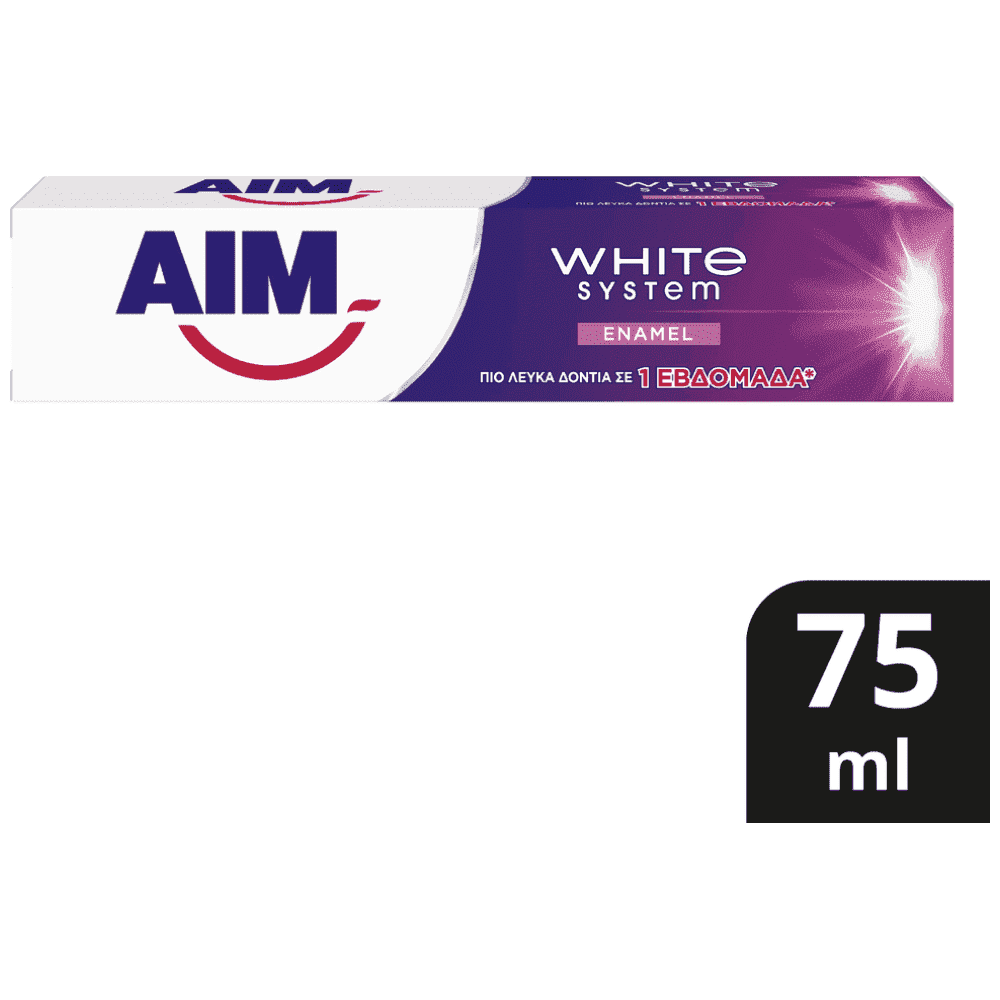 Aim Οδοντόκρεμα White System Enamel 75ml