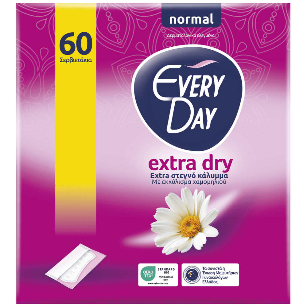 Everyday Extra Dry Normal Σερβιετάκια 60τεμ