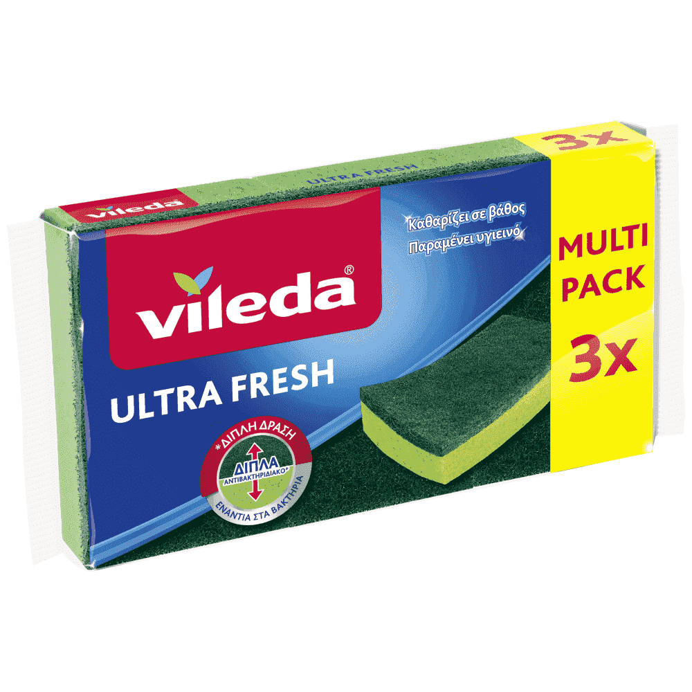Vileda Ultra Fresh Σφουγγαράκια Κουζίνας 3τεμ