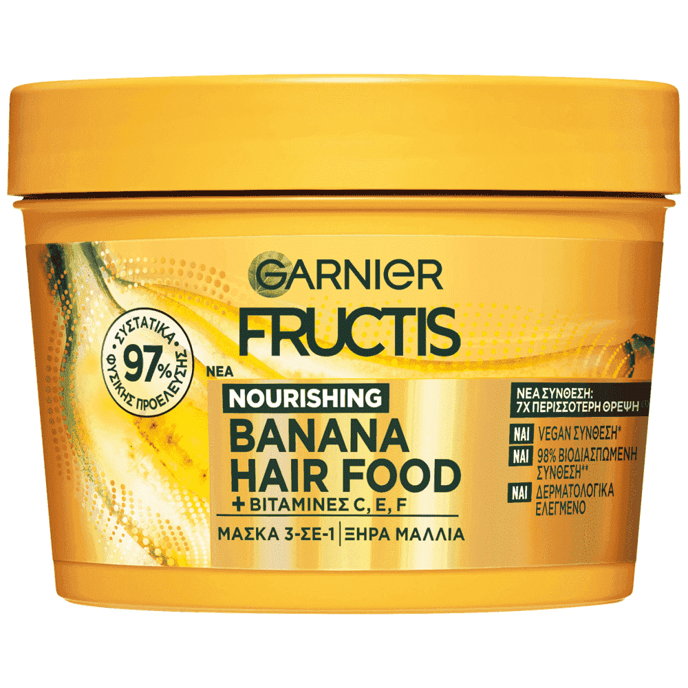 Garnier Fructis Hairfood Μάσκα Μαλλιών Banana 400ml