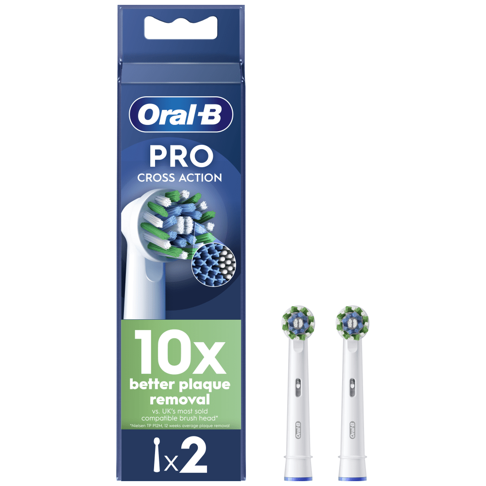 Oral-B Cross Action Κεφαλές Οδοντόβουρτσας x2