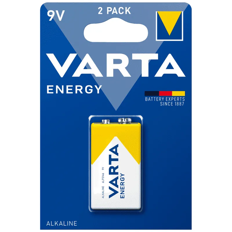 Varta Energy Μπαταρία Αλκαλική Πλακέ 6LR61 9 Volt