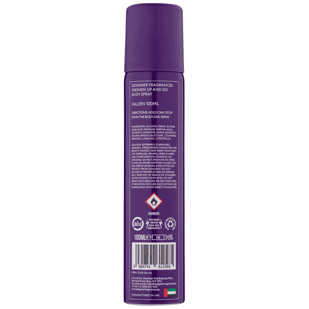 Designer Σπρέυ Σώματος Freshness Xalien 100ml