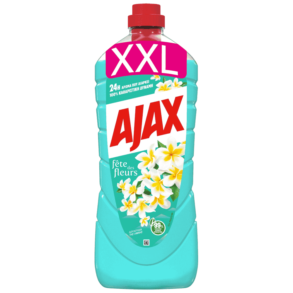 Ajax Υγρό Καθαριστικό Πατώματος Λουλούδια Λίμνης 1,5lt