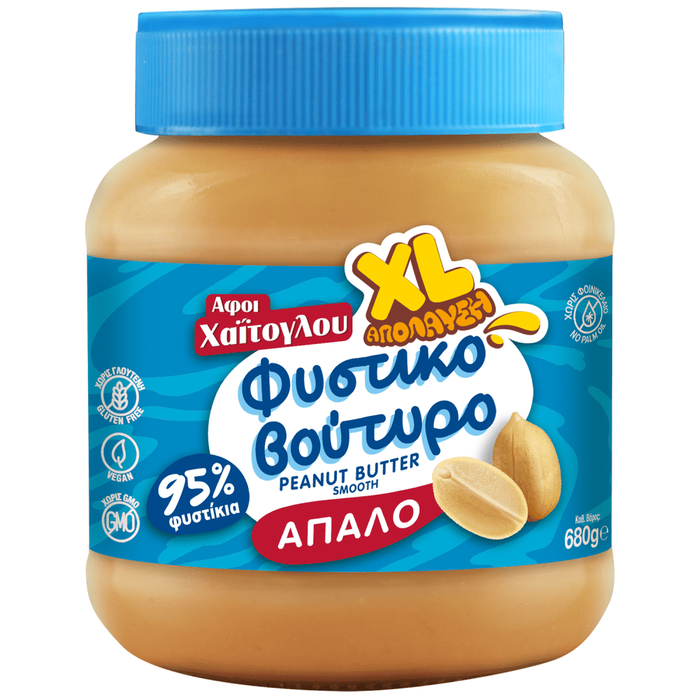 Χαΐτογλου Φυστικοβούτυρο Απαλό Χωρίς Γλουτένη 680gr