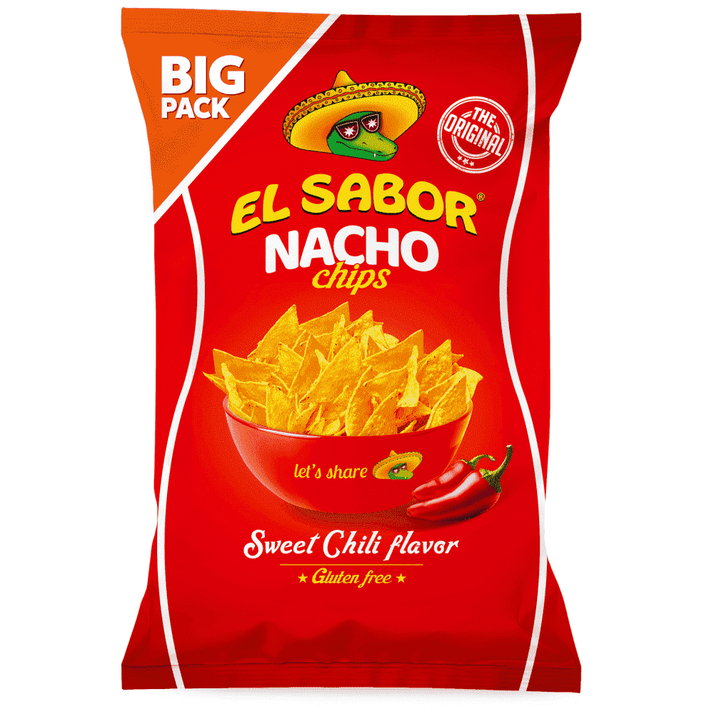 El Sabor Nacho Chips Chili 180gr