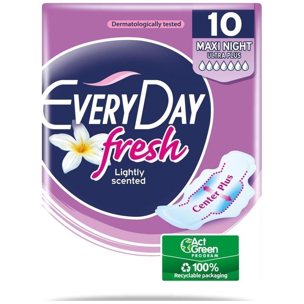 Everyday Hyperdry Fresh Ultra Plus Maxi Night 10τεμ