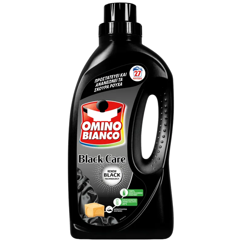 Omino Bianco Black Wash Απορρυπαντικό Πλυντηρίου Ρούχων Υγρό 27μεζ 1,485lt