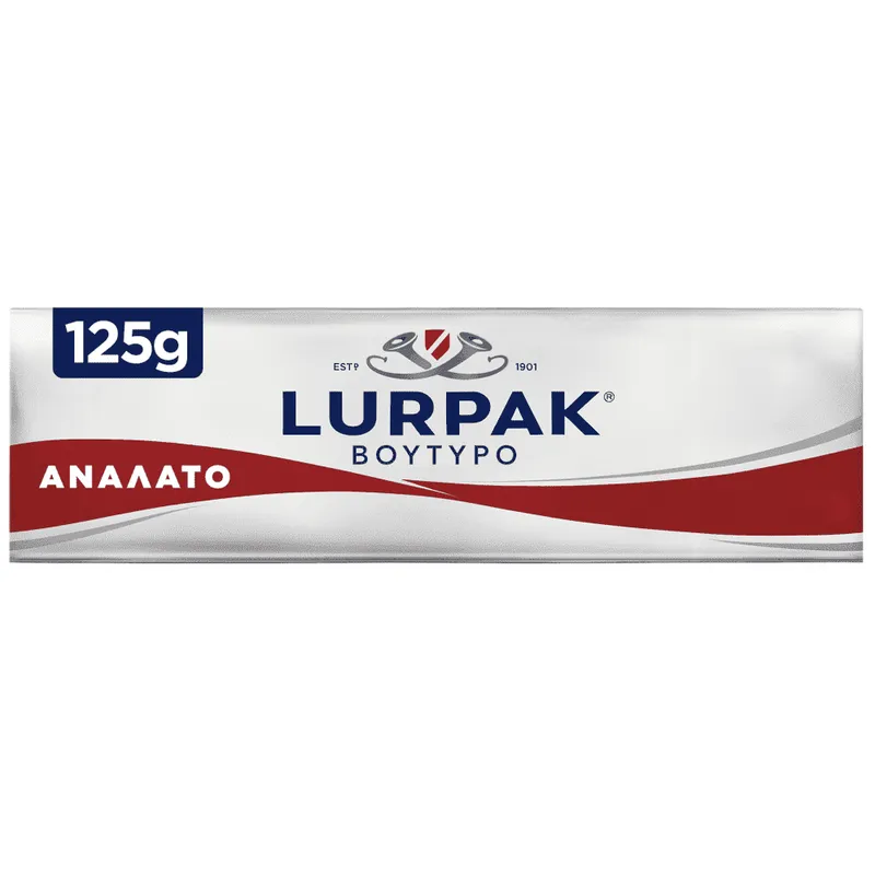 Lurpak Βούτυρο Ανάλατο Αλουμινόφυλλο 125gr