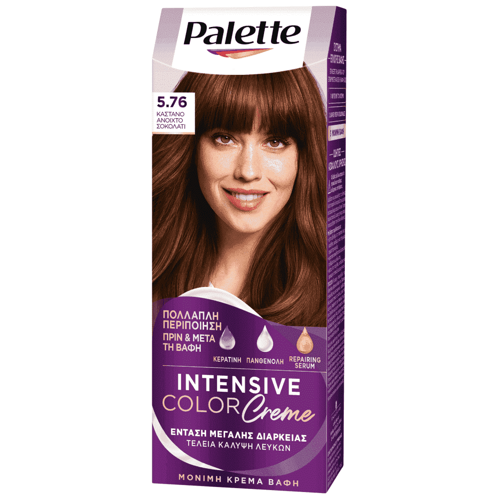 Palette Κρέμα Βαφή Μαλλιών N5.76 Καστανό Ανοιχτό Σοκολατί
