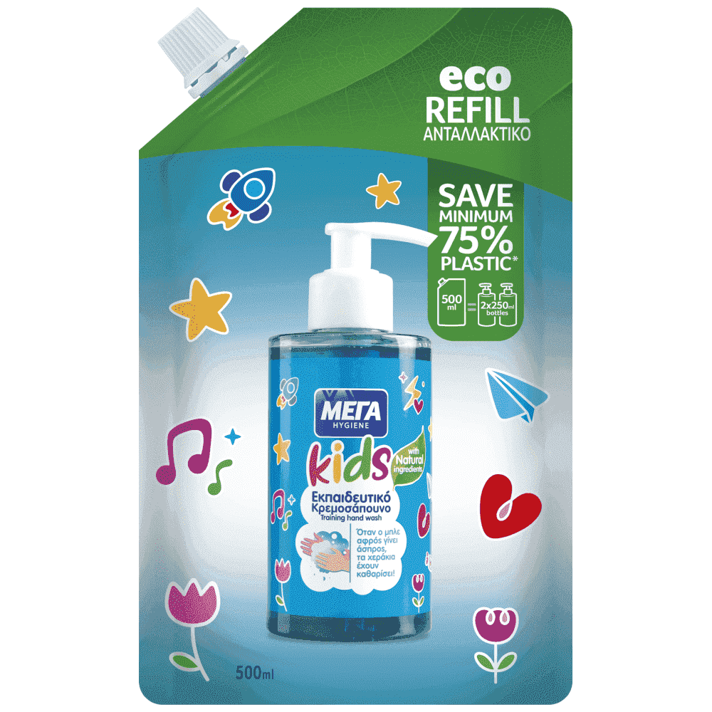 Μέγα Kids Κρεμοσάπουνο Pouch Ανταλλακτικό 500ml
